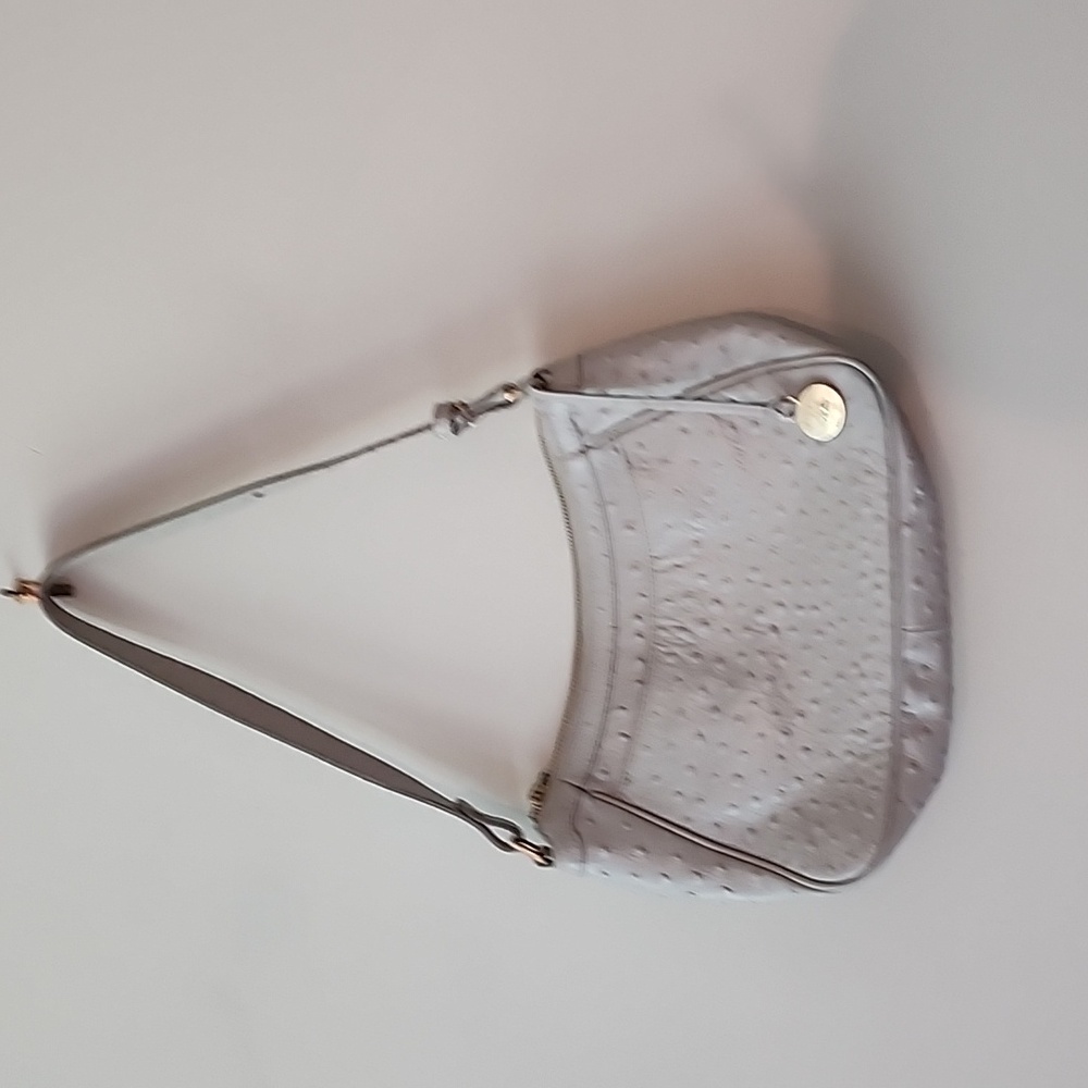 Brahim medium leather in ostrich quill design, great shape with dust bag